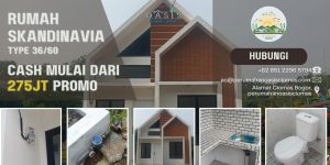 Promo Rumah Ciomas, Harga Cash Cuma 275 Juta!