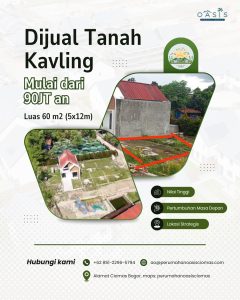 Promo Tanah Kavling Ciomas, Mulai 90 Juta! Tanpa Bank & Riba